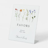 Signe De Table Fleur sauvage LGBTQ Gay pride Floral Wedding Faveu (Recto)