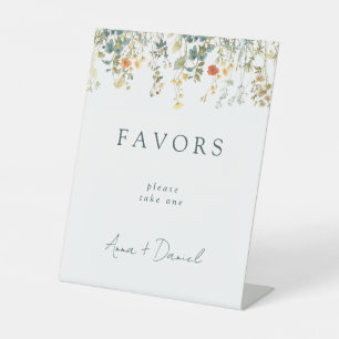 Signe De Table Fleur sauvage Meadow Wedding Favors