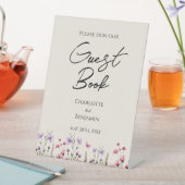 Signe De Table Fleur sauvage moderne Beige Mariage  Guides du liv (In SItu)