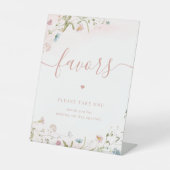 Signe De Table Fleur sauvage Rose Faveurs Mariage S'Il Vous Plaît (Recto)