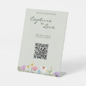 Signe De Table Fleur sauvage russe moderne photo Mariage (Recto)