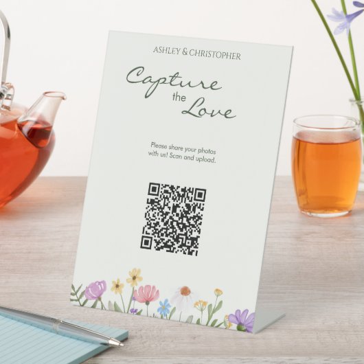 Signe De Table Fleur sauvage russe moderne photo Mariage (In SItu)