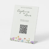 Signe De Table Fleur sauvage russe moderne photo Mariage (Recto)