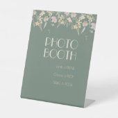 Signe De Table Fleur sauvage Sage Deco Mariage Photo Booth (Recto)