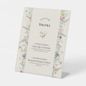 Signe De Table Fleur sauvage simple Fern Mariage Signature Boisso (Recto)