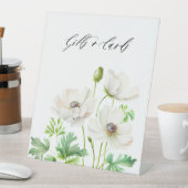 Signe De Table Fleurs d'anémones blanches cadeaux et cartes (In SItu)