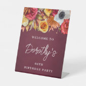 Signe De Table Fleurs d'automne en Bourgogne 60e fête d'anniversa (Recto)