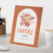 Signe De Table Fleurs d'automne orange, mariage feuille Faveurs (In SItu)