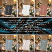 Signe De Table Fleurs de prairie "Le Bar" Mariage