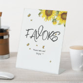 Signe De Table Fleurs de soleil et papillons Baby shower Faveurs (In SItu)