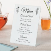 Signe De Table Fleurs de soleil rustiques Mariage noir blanc Flor (In SItu)
