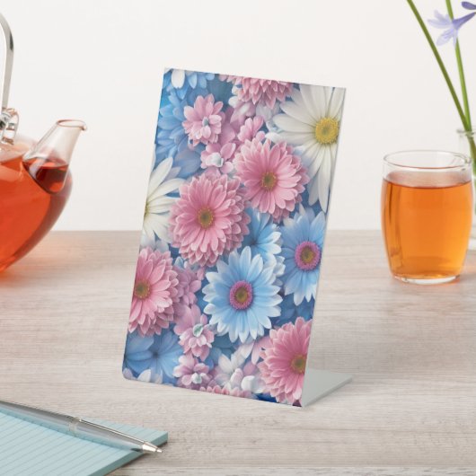 Signe De Table fleurs design palstique (In SItu)