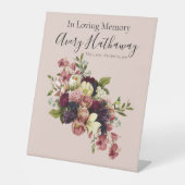 Signe De Table Fleurs douces Célébration de la vie (Recto)