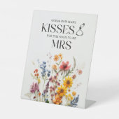 Signe De Table Fleurs Pressées Fleur Sauvage Combien de Baisers P (Recto)