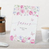 Signe De Table Fleurs Roses Claires Favorisent (In SItu)