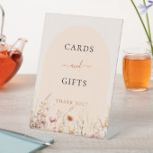 Signe De Table Fleurs sauvages cintrent les cartes cadeaux enseig (In SItu)