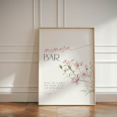 Signe De Table Fleurs sauvages rose tendre L'amour est en fleurs 