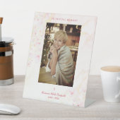 Signe De Table Fleurs Traditionnel & Élégant Photo Funérailles Ro (In SItu)