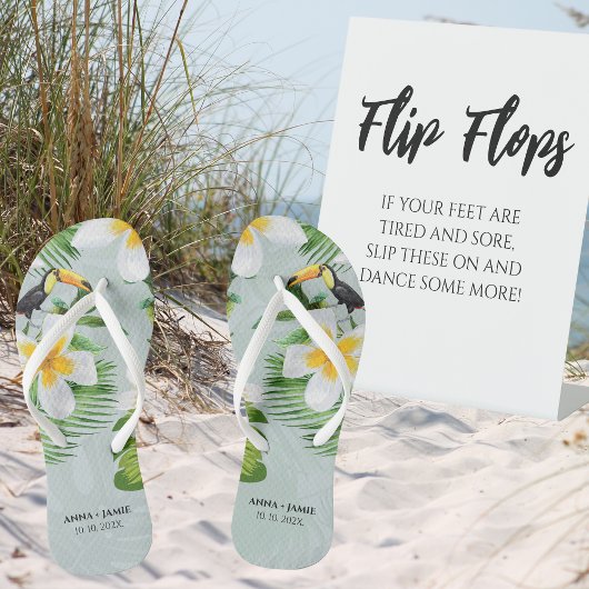 Signe De Table Flip Flops Fun Dance Un peu plus Mariage Signal