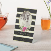 Signe De Table Floral Garland Memorial animal de compagnie chat c (In SItu)