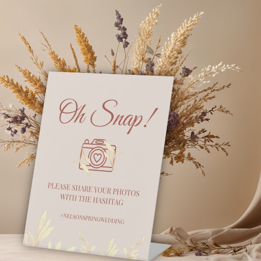 Signe De Table Floral intemporel Rustic Oh Snap mariage
