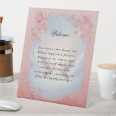 Signe De Table Floral Lovebirds bienvenue mariage (In SItu)