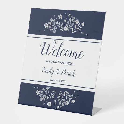 Signe De Table Flore blanche (Recto)