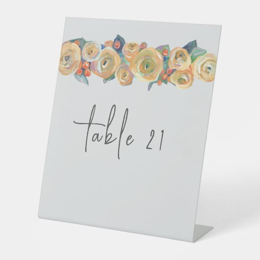 Signe De Table Flore simple (Recto)