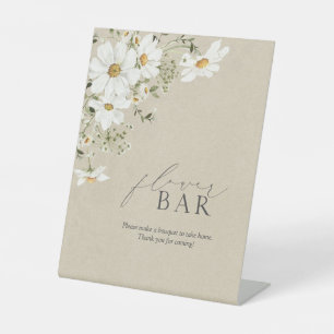 Signe De Table Flower Bar Rustique Aquarelle Fête des mariées mar