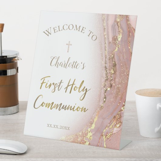 Signe De Table fluid marble | First Communion (In SItu)