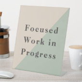 Signe De Table Focused Work Do Not Disturb Quiet Space Available (In SItu)