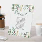 Signe De Table Foliage vert Rouge Berry Mariage de Noël (In SItu)