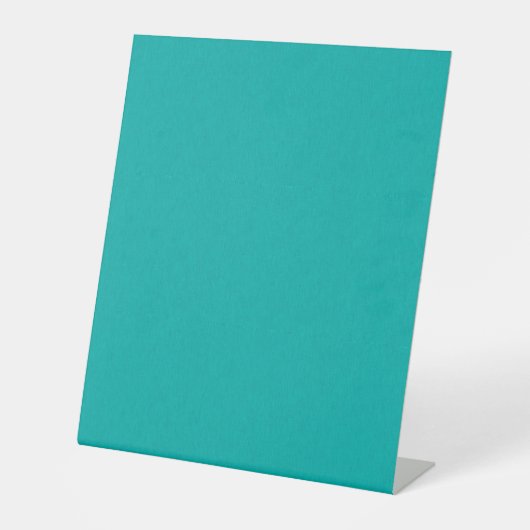 Signe De Table Fond turquoise texturé calme & simple (Recto)