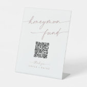 Signe De Table Fonds Boho Chic Blush rose Mariage Lune de miel (Recto)
