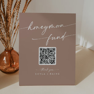 Signe De Table Fonds de lune de miel taupe neutre Boho Chic