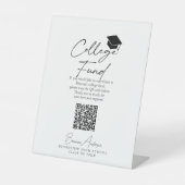 Signe De Table Fonds du collège de Cap Graduation Script (Recto)