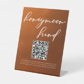 Signe De Table Fonds pour la lune de miel des Mariages d'automne (Recto)