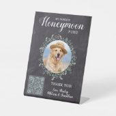 Signe De Table Fonds pour lune de miel pour chien Mariage personn (Recto)