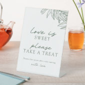 Signe De Table Forest Green Simple Amour Botanique Est Doux (In SItu)