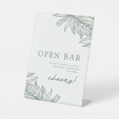 Signe De Table Forest Green Simple Botanique Open Bar (Recto)