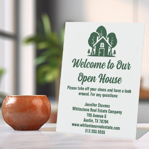 Signe De Table Forest Real Estate Company Custom Open House