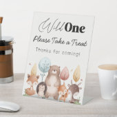 Signe De Table Forêt d'une forêt sauvage mignonne Prenez un soin (In SItu)