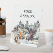 Signe De Table Forêt enchantée Bois rustique Bois 1er anniversair (In SItu)