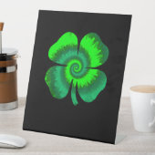 Signe De Table Four Leaf Clover Tie Dye St Patrick's Day Lucky Sh (In SItu)
