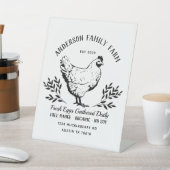 Signe De Table Foyer Familial OEufs Frais Personnalisés (In SItu)