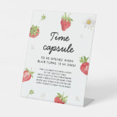 Signe De Table Fraise 1er Anniversaire heure Capsule (Recto)