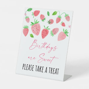 Signe De Table Fraise Berry Sweet Anniversaire Treat