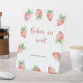 Signe De Table Fraise - les bébés sont doux (In SItu)
