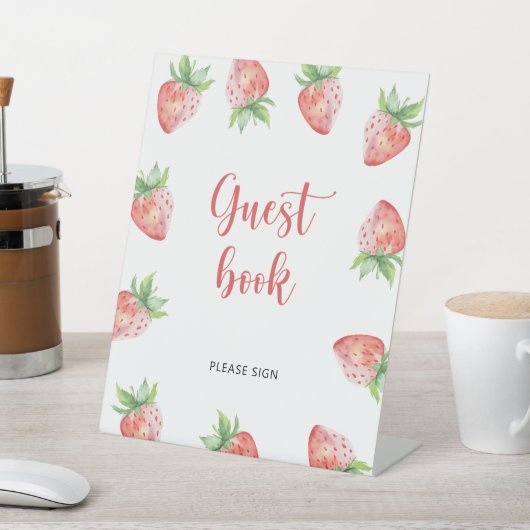 Signe De Table Fraise sucrée \ Livre d'or (In SItu)