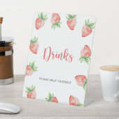 Signe De Table Fraises - Boissons à servir soi-même (In SItu)